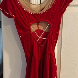 Ladies Small skating leotard with skirt by MotionWear.